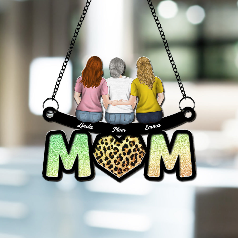 We Love You Mommy - Personalized Custom Suncatcher