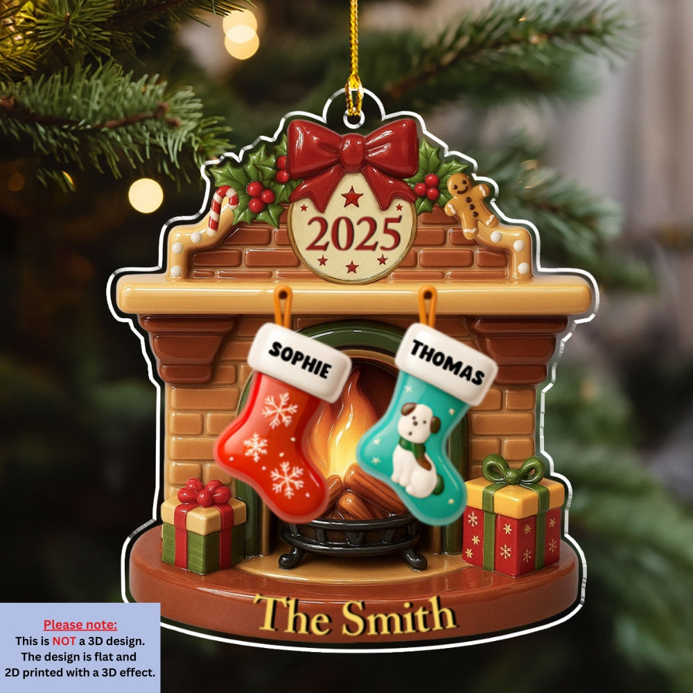 Let It Snow - Personalized Custom Acrylic Ornament