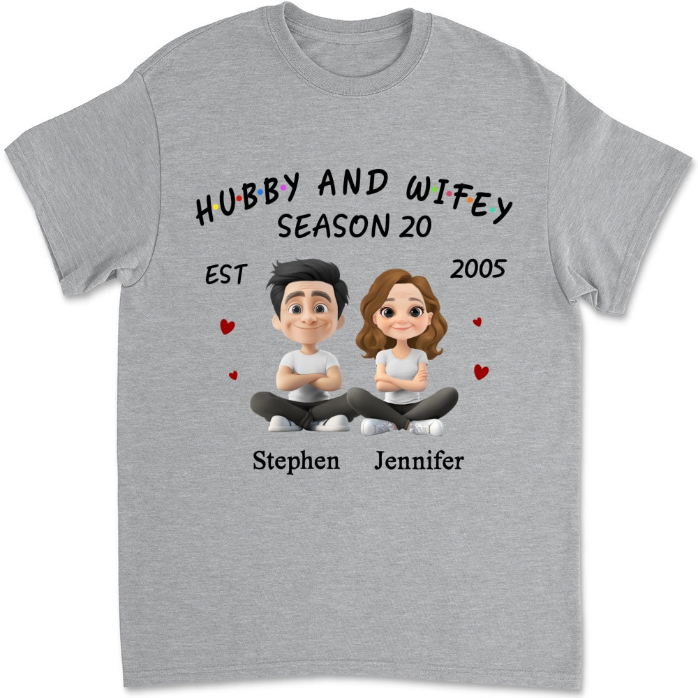 Hubby And Wifey - Personalized Custom Shirt