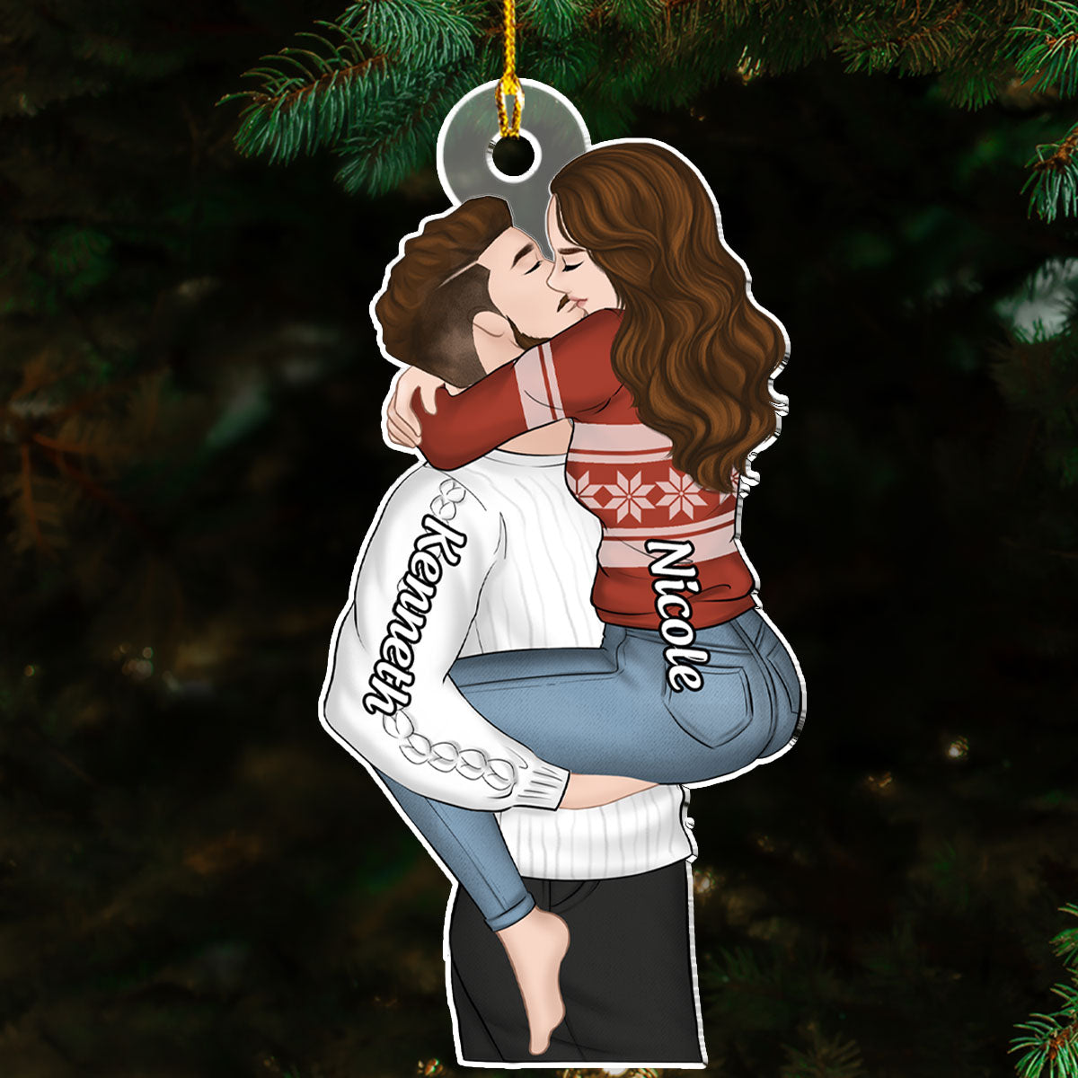 I Found My Missing Piece - Personalized Custom Acrylic Ornament