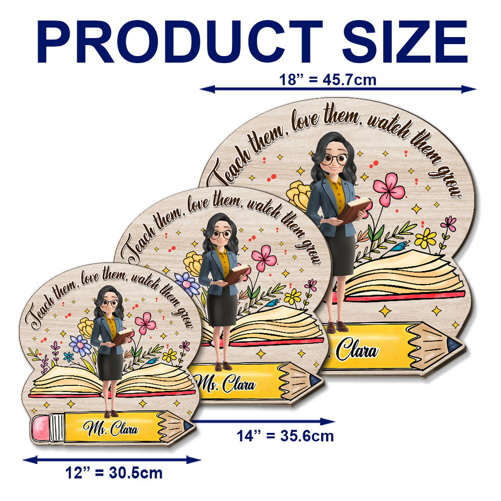 Watch Them Grow - Personalized Custom Wood Sign