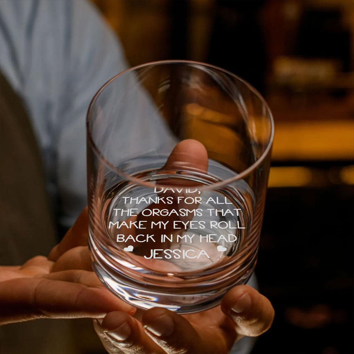 You Make My Eyes Roll - Personalized Custom Engraved Whiskey Glass