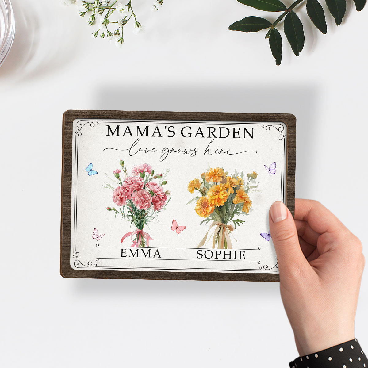 Grandma Mom Garden - Personalized Custom Wooden Plaque