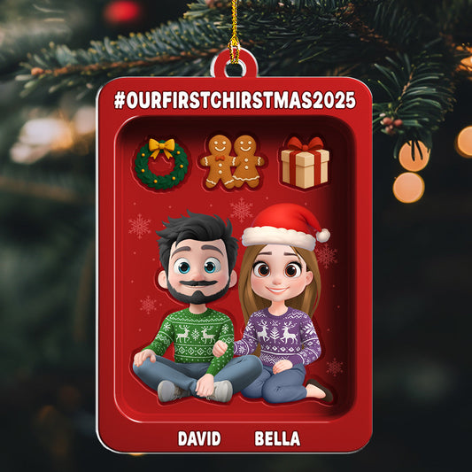 Couple First Christmas Kit - Personalized Custom Acrylic Ornament