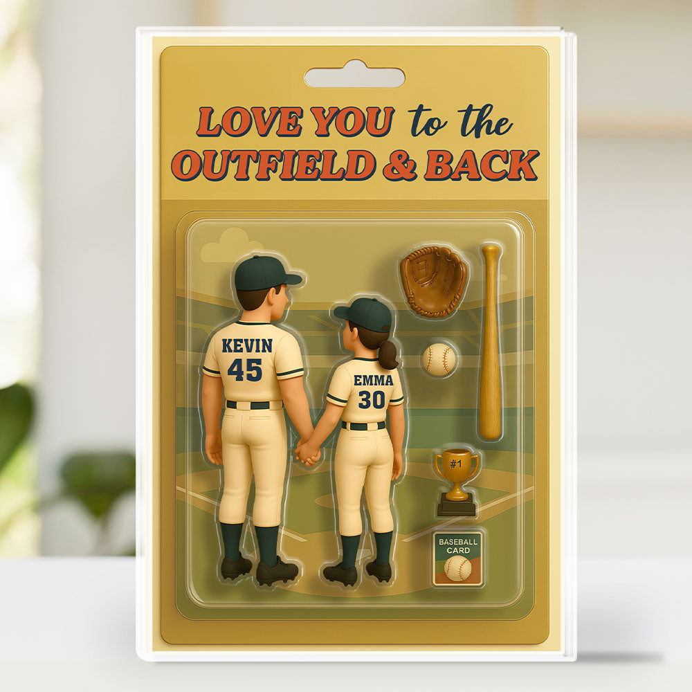 Baseball Couple - Personalized Custom Acrylic Plaque