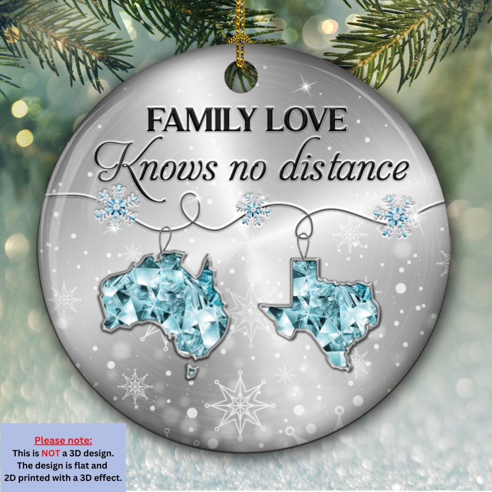 Our Family 2025 - Personalized Custom 3D Inflated Effect Ceramic Ornament