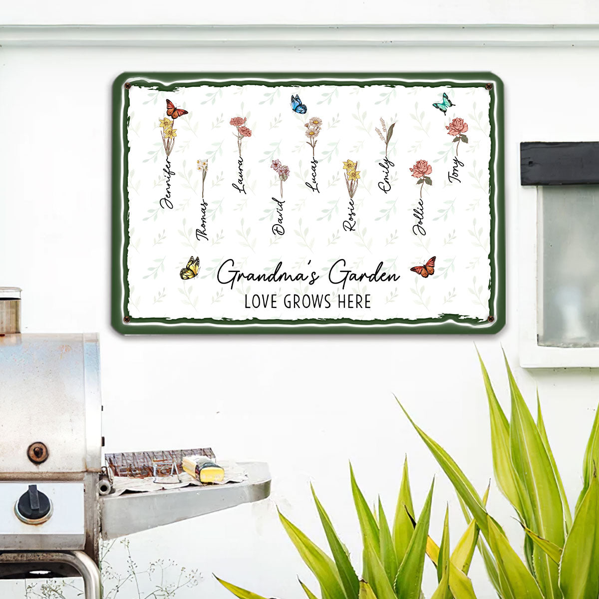 First Mom Now Grandma - Personalized Custom 3D Inflated Effect Metal Sign