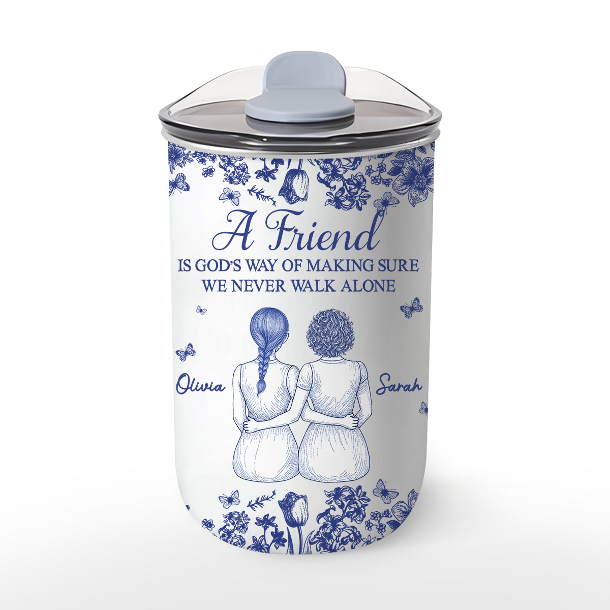 A Friend Is Gods Way - Personalized Custom 10oz Tumbler