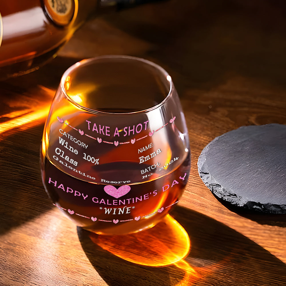 Galentine Shot - Personalized Custom Wine Glass