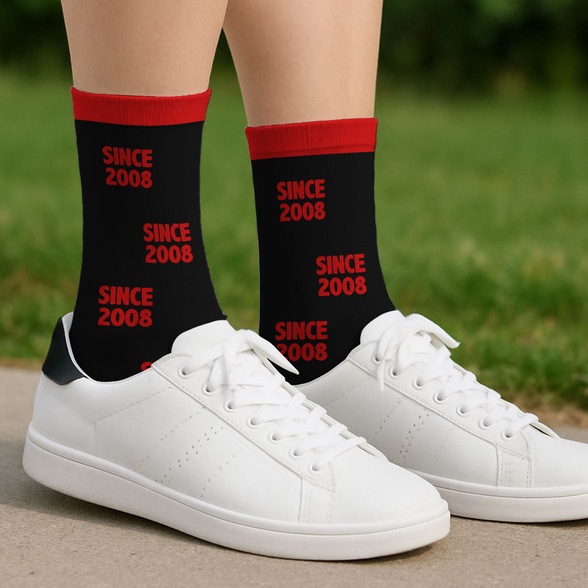 Together Forever - Personalized Custom Crew Socks