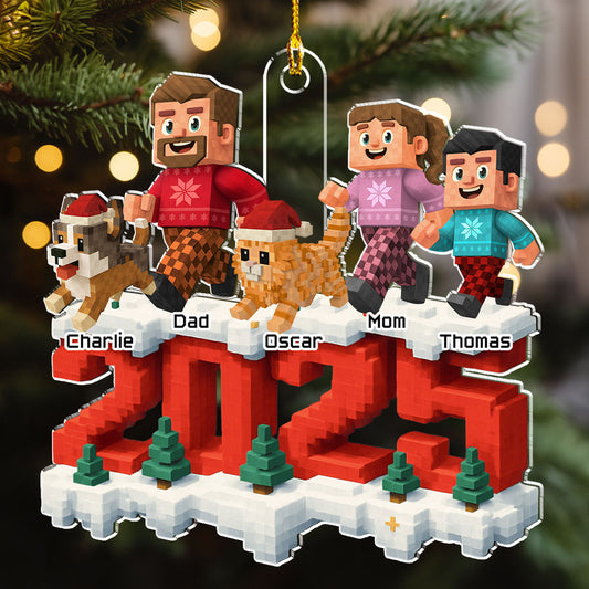 All Of Us This Year - Personalized Custom 3D Effect Acrylic Ornament