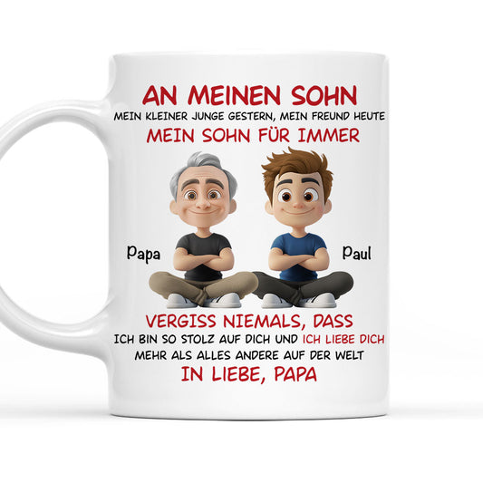 Mein Sohn Für Immer - Personalisierte Tasse