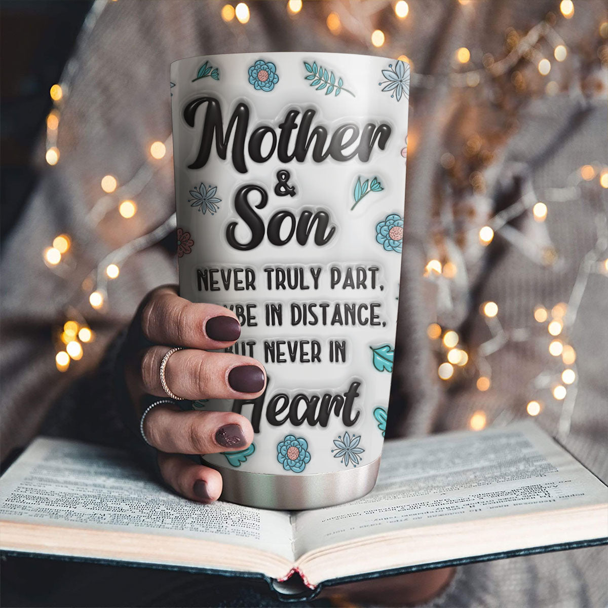 Love Remains Despite The Miles - Personalized Custom 3D Inflated Effect Tumbler