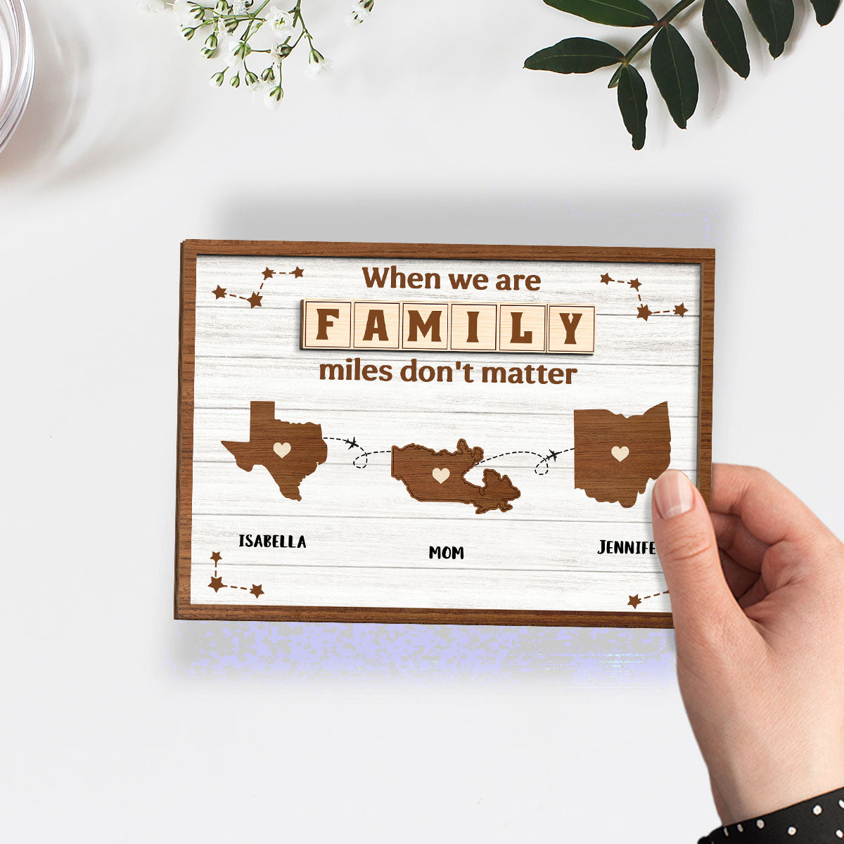 When You Are Family - Personalized Custom Wooden Plaque