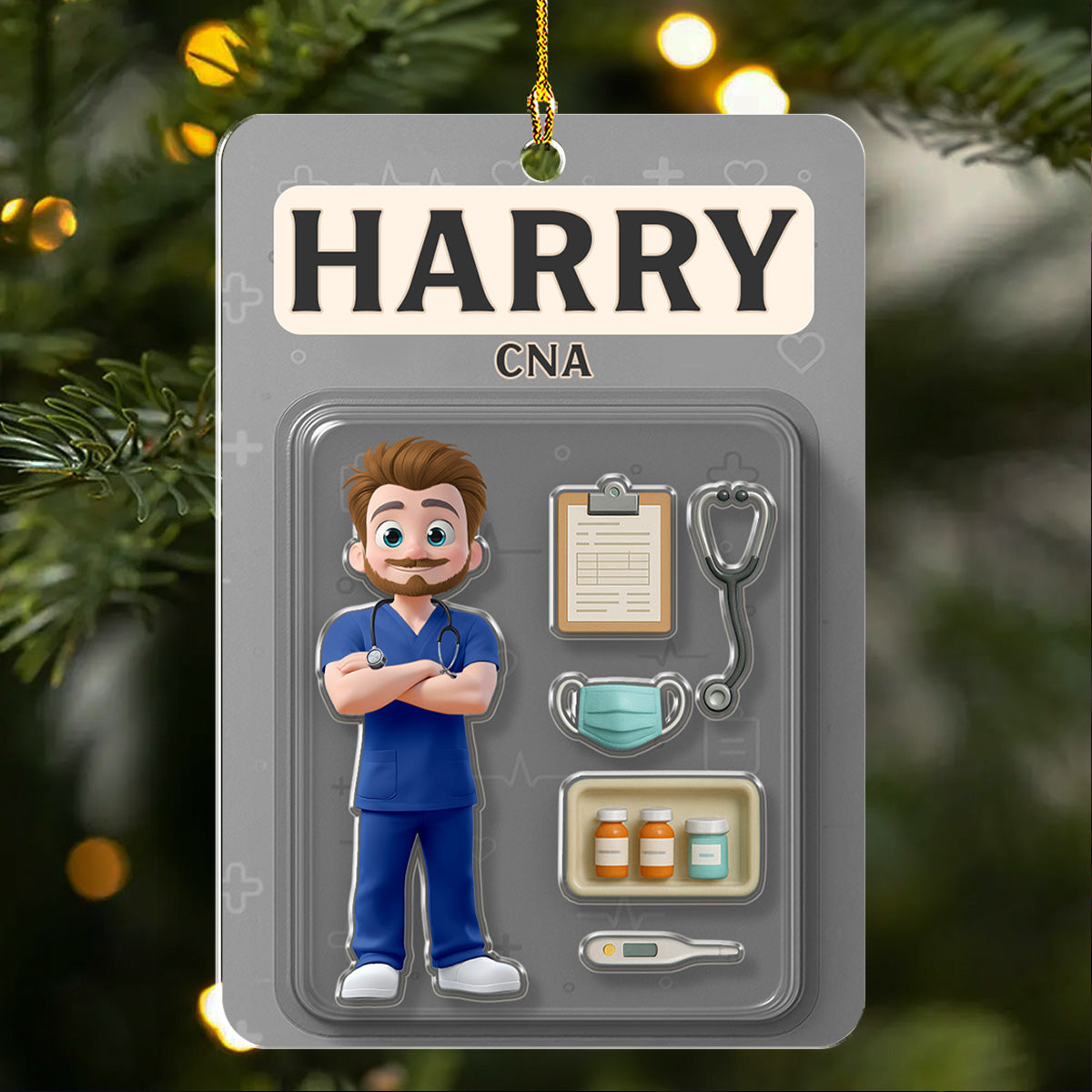 Be The Nurse You Would Want As A Patient - Personalized Custom Acrylic Ornament