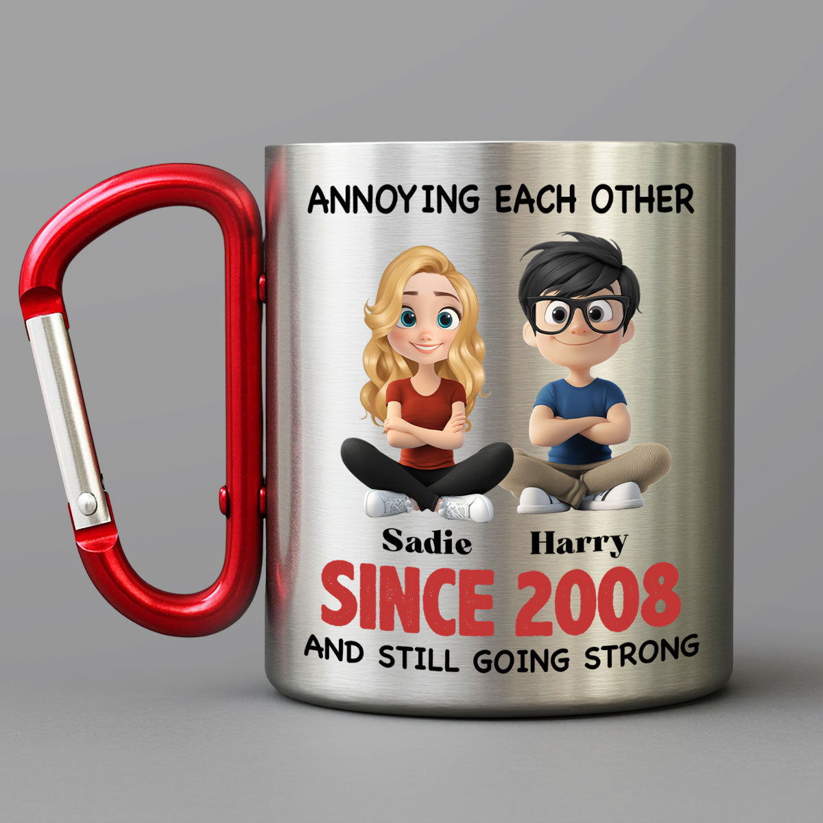 Together Forever - Personalized Custom Carabiner Mug