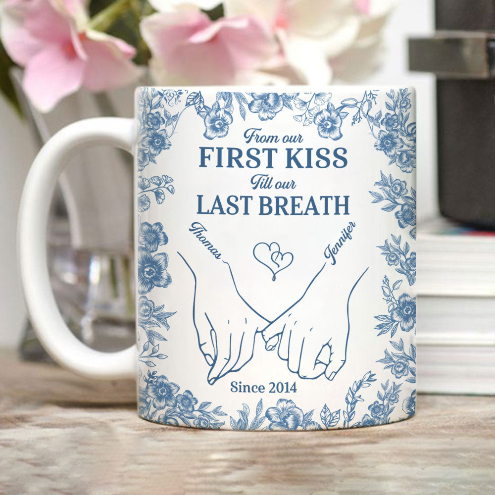 First Kiss - Personalized Custom Coffee Mug