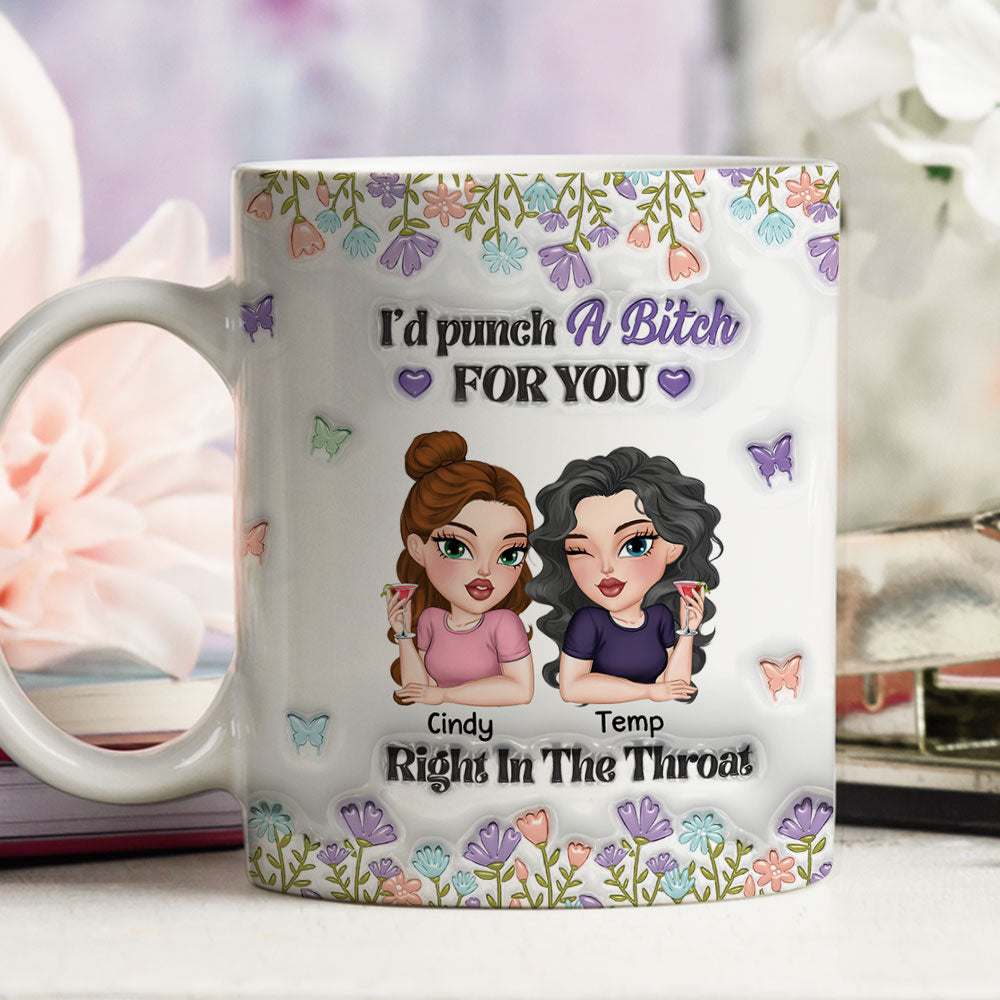 Bestie Slay Forever - Personalized Custom 3D Inflated Effect Mug