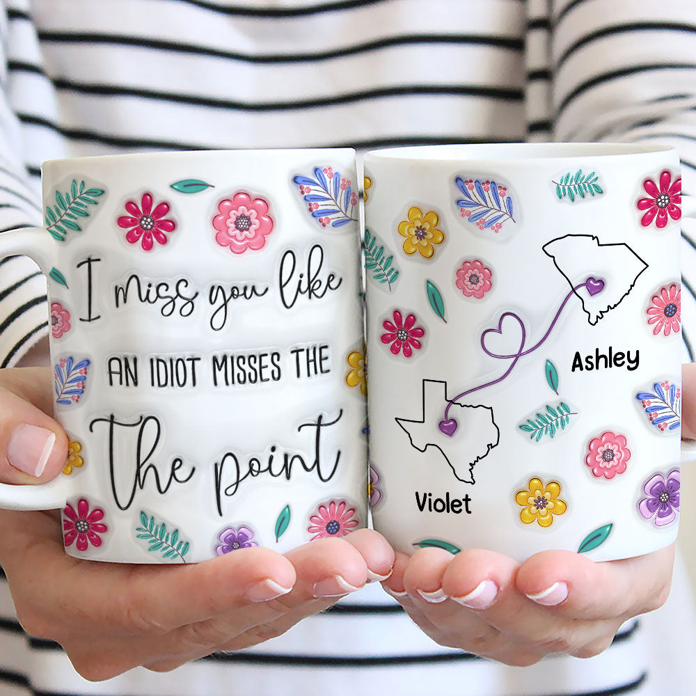 Miss You - Personalized Custom 3D Inflated Effect Mug