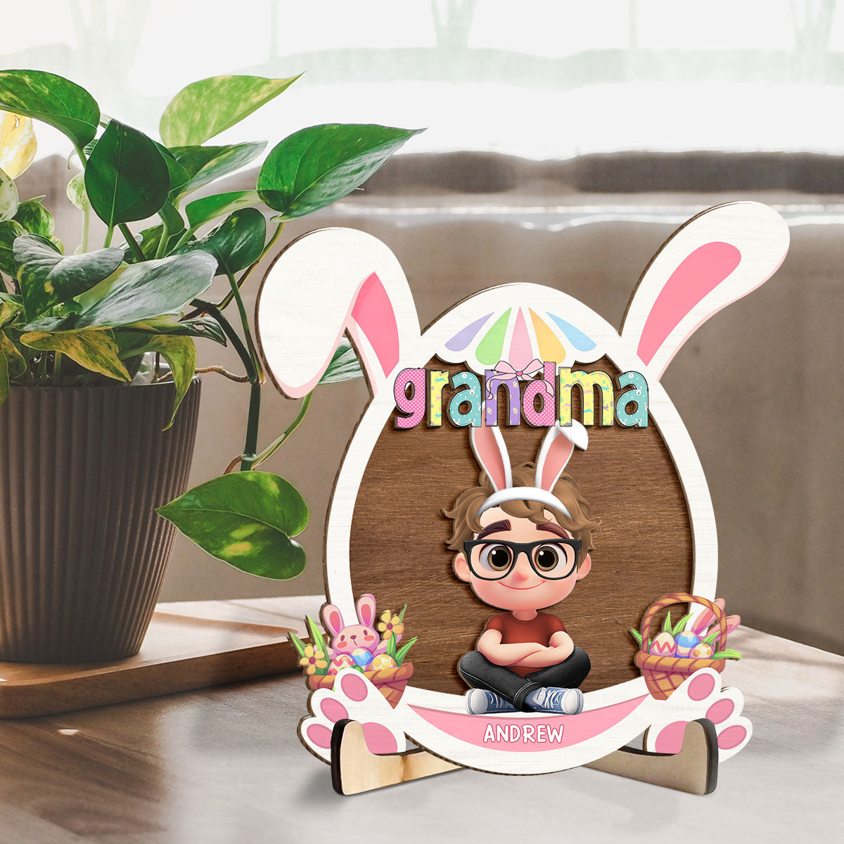 The Love of Grandma Is Pure Magic - Personalized Custom Wooden Plaque