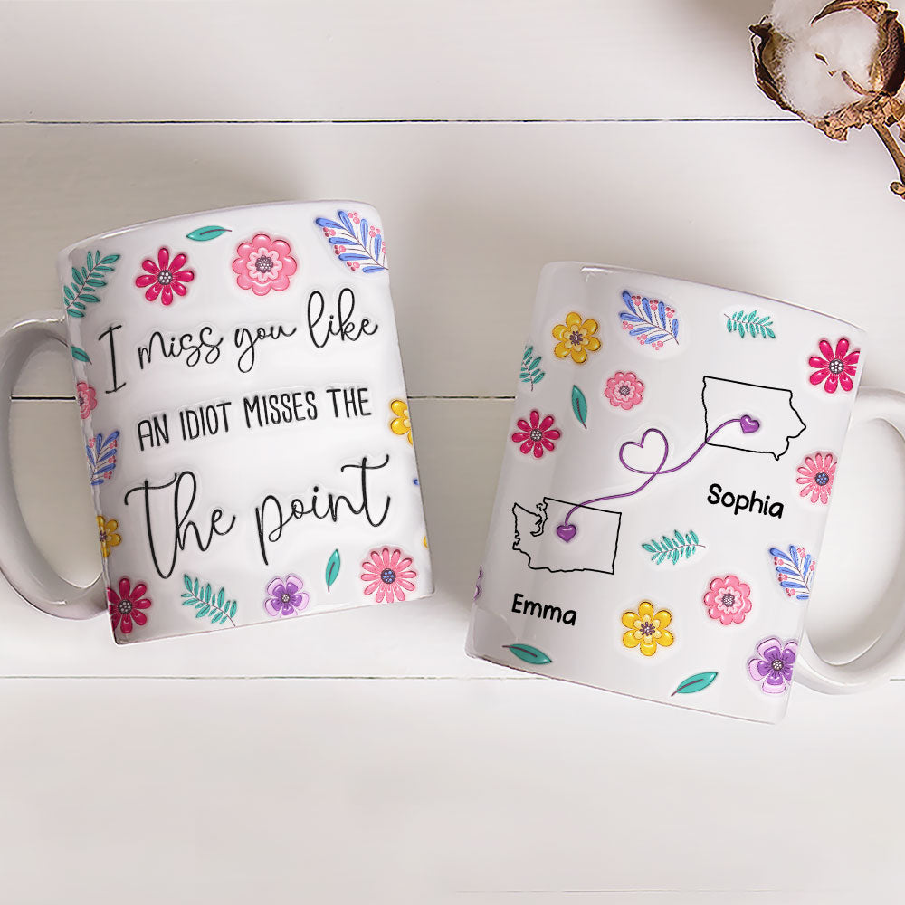 Miss You - Personalized Custom 3D Inflated Effect Mug