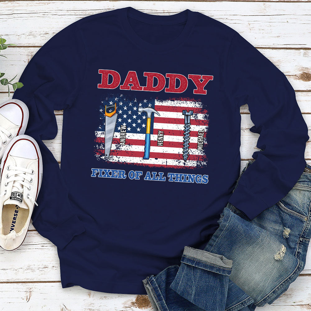 Handy Dad Hero At Home - Personalized Custom Shirt