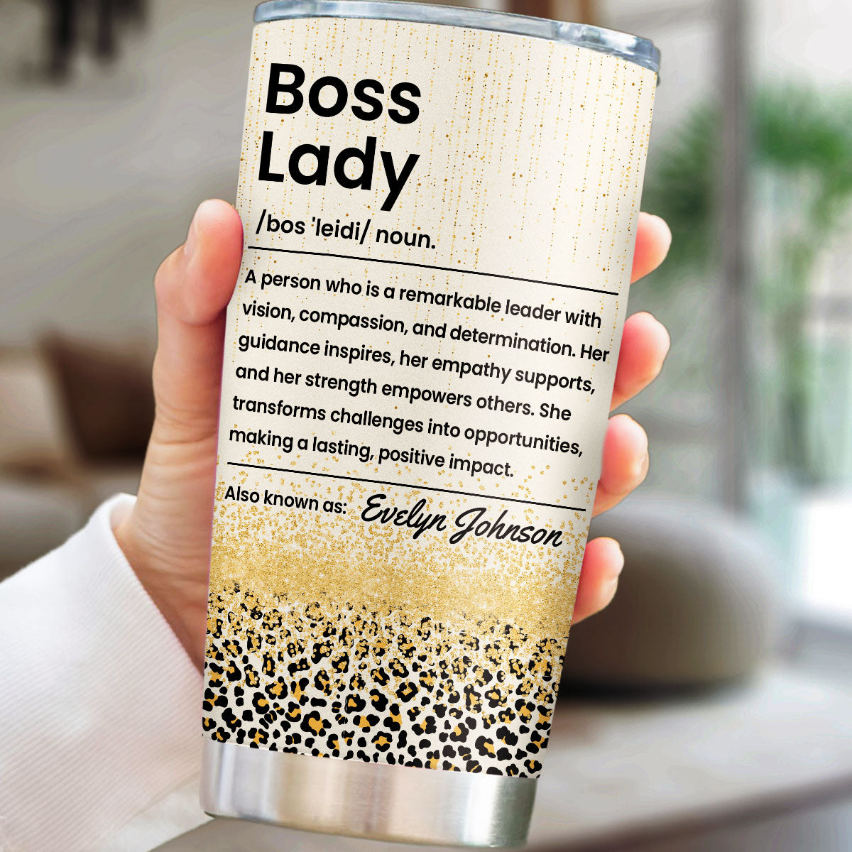 Boss Lady - Personalized Custom Tumbler