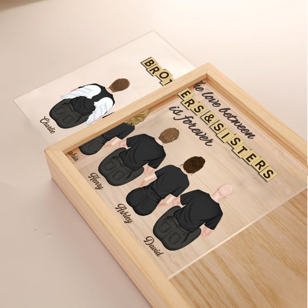 Brothers And Sisters Forever - Personalized Frame Light Box