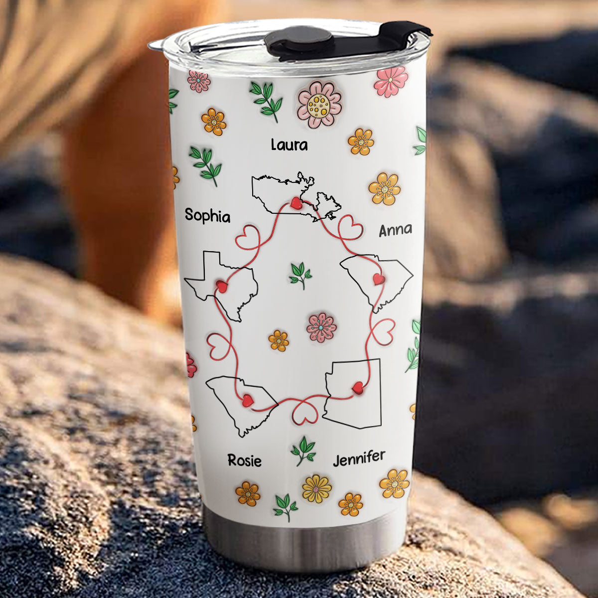 Best People Are Always Distant - Personalized Custom 3D Inflated Effect Tumbler