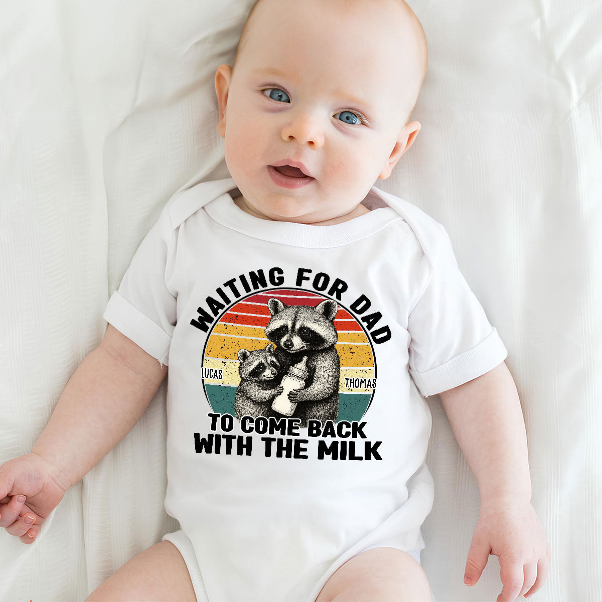 Dad Came Back With The Milk - Personalized Custom T-shirt And Onesie