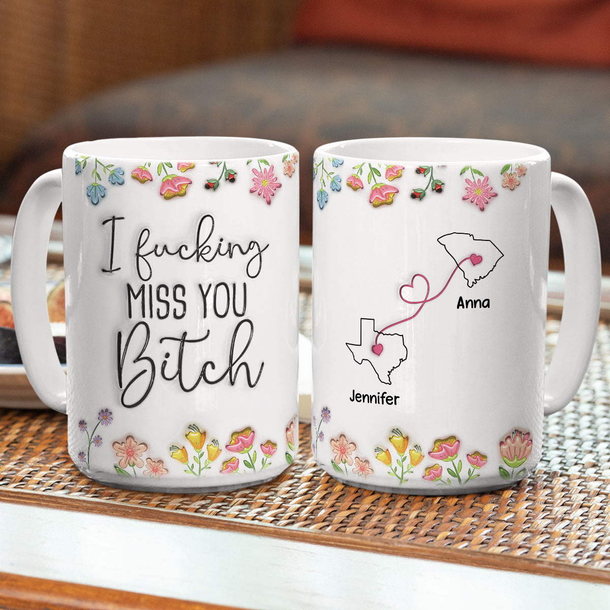Always Miss You - Personalized Custom 3D Inflated Effect Mug