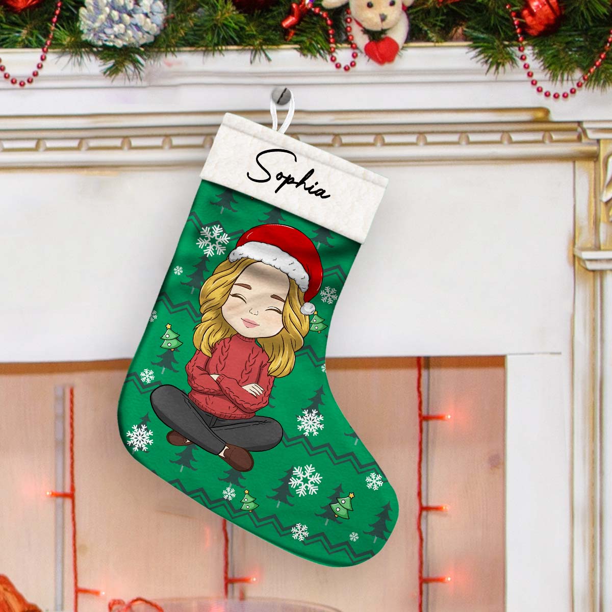 Family Christmas Stocking - Personalized Custom Christmas Stocking