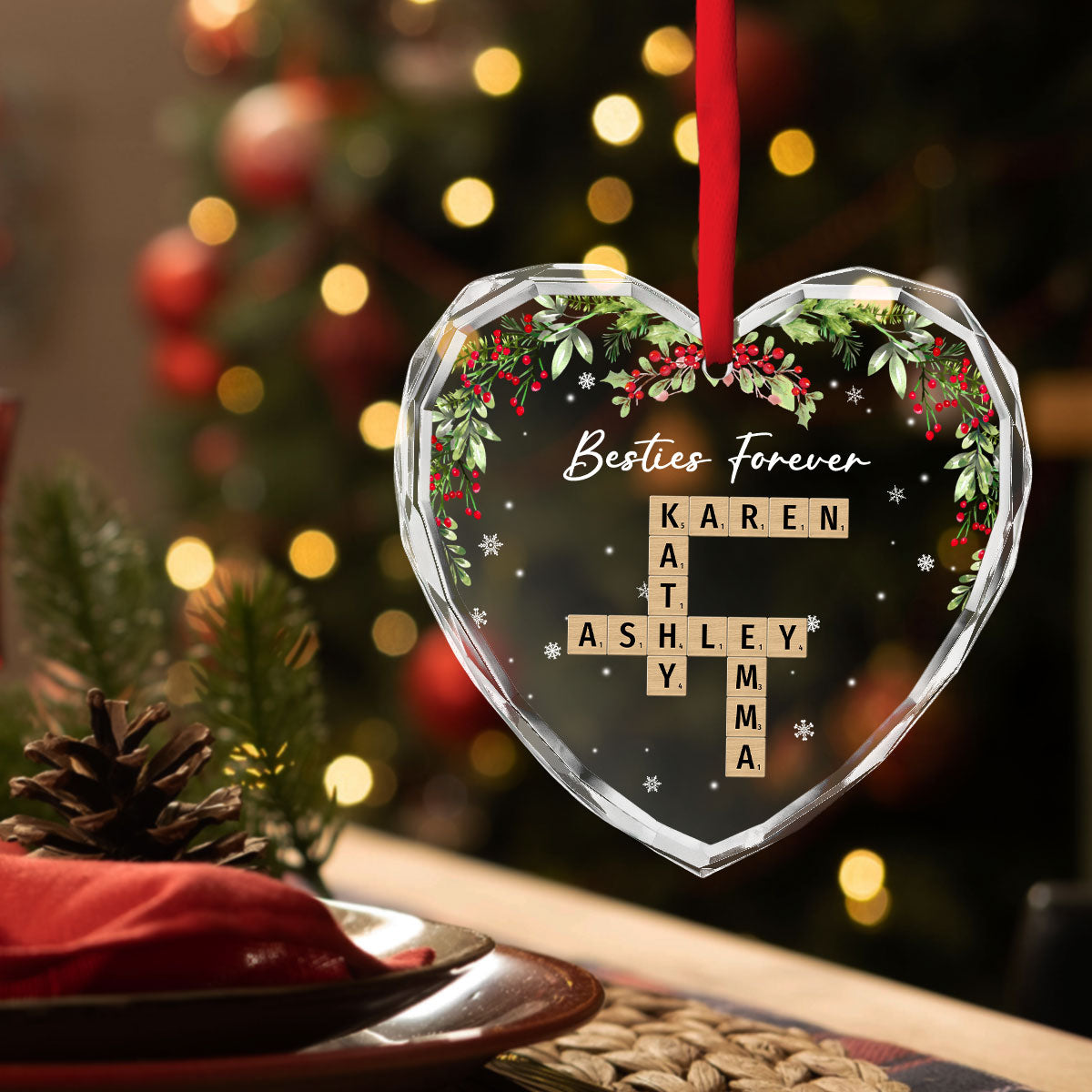 Your Love Melts My Heart  - Personalized Custom Glass Ornament