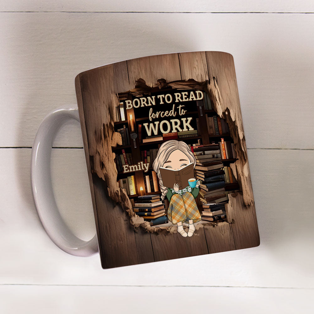 Born To Read - Personalized Custom Coffee Mug