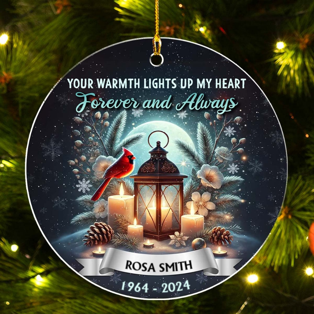 Forever And Always - Personalized Custom Acrylic Ornament