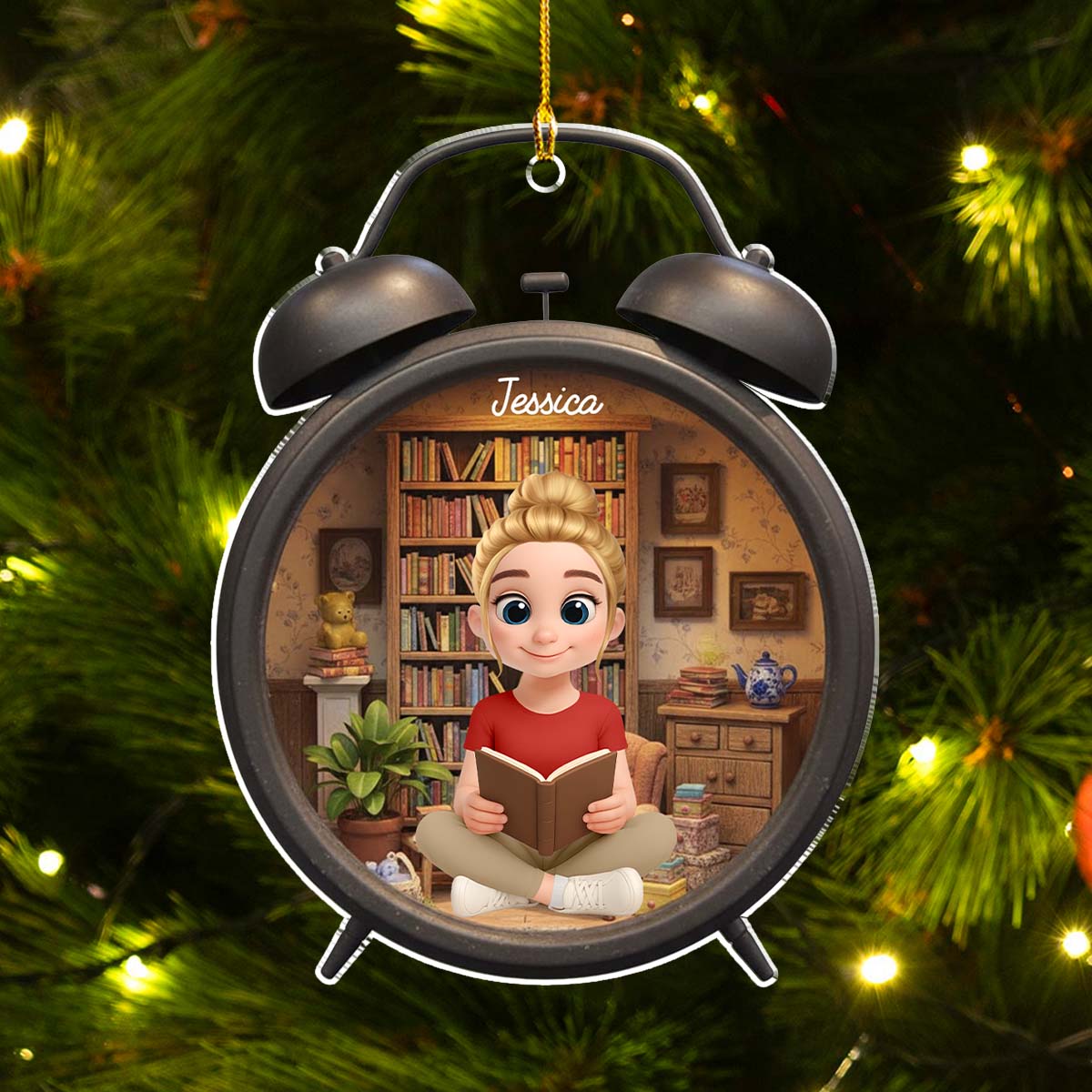 Book Lovers - Personalized Custom Acrylic Ornament