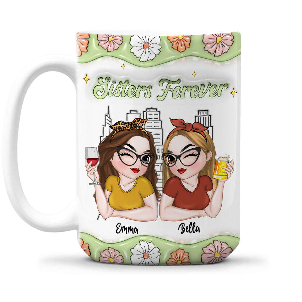 Best Friend Forever - Personalized Custom 3D Inflated Effect Mug