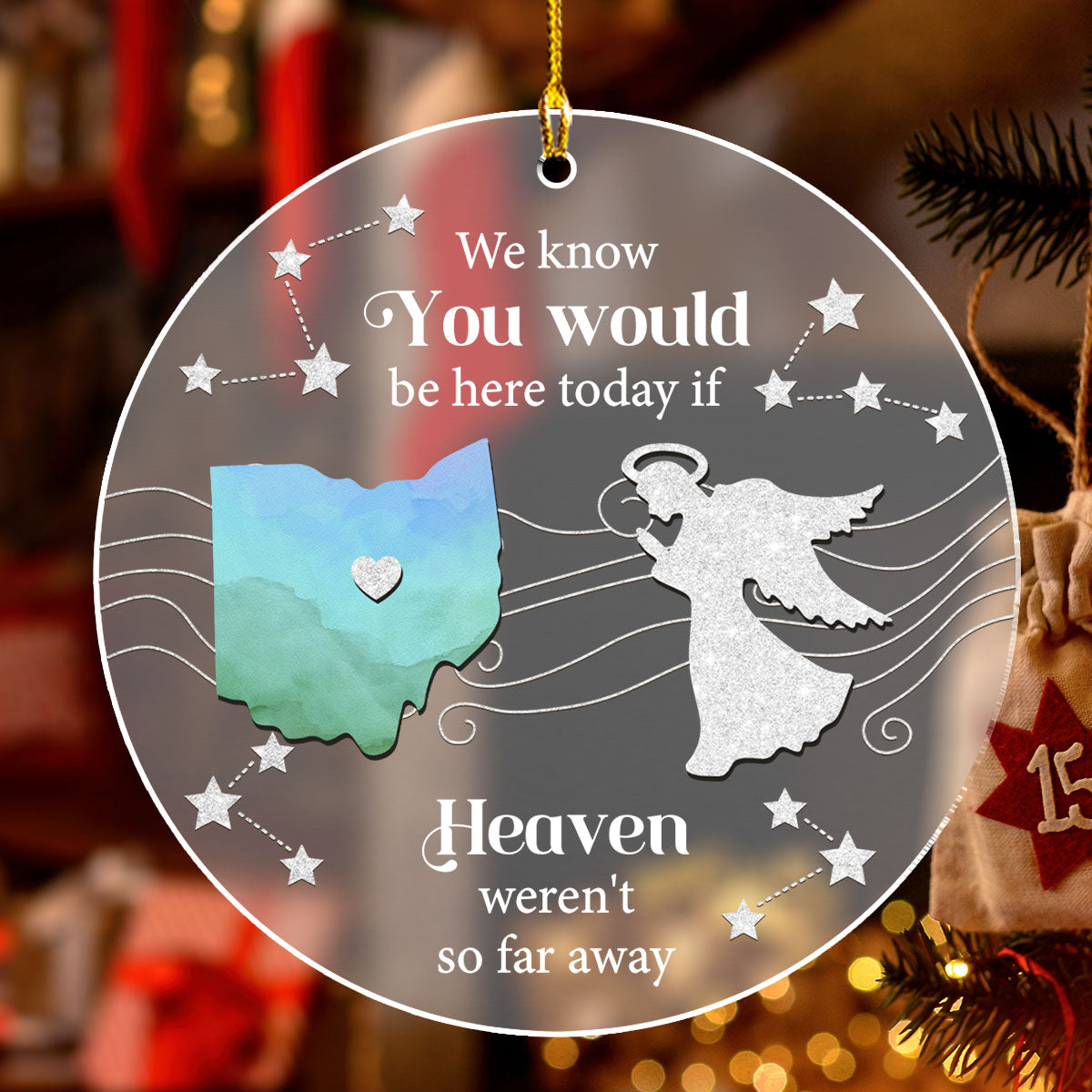 Heaven - Personalized Custom Frosted Acrylic Ornament