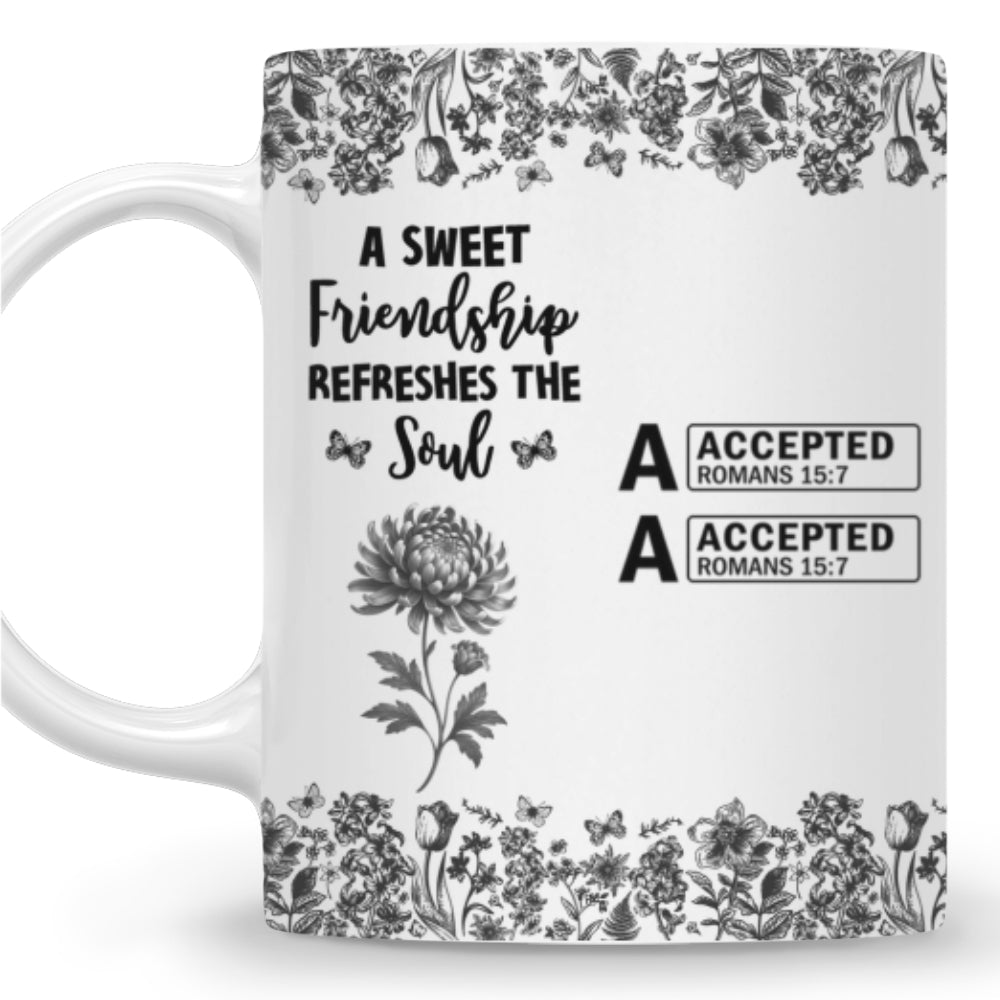 Blessed By Friendship Every Day - Personalized Custom Coffee Mug