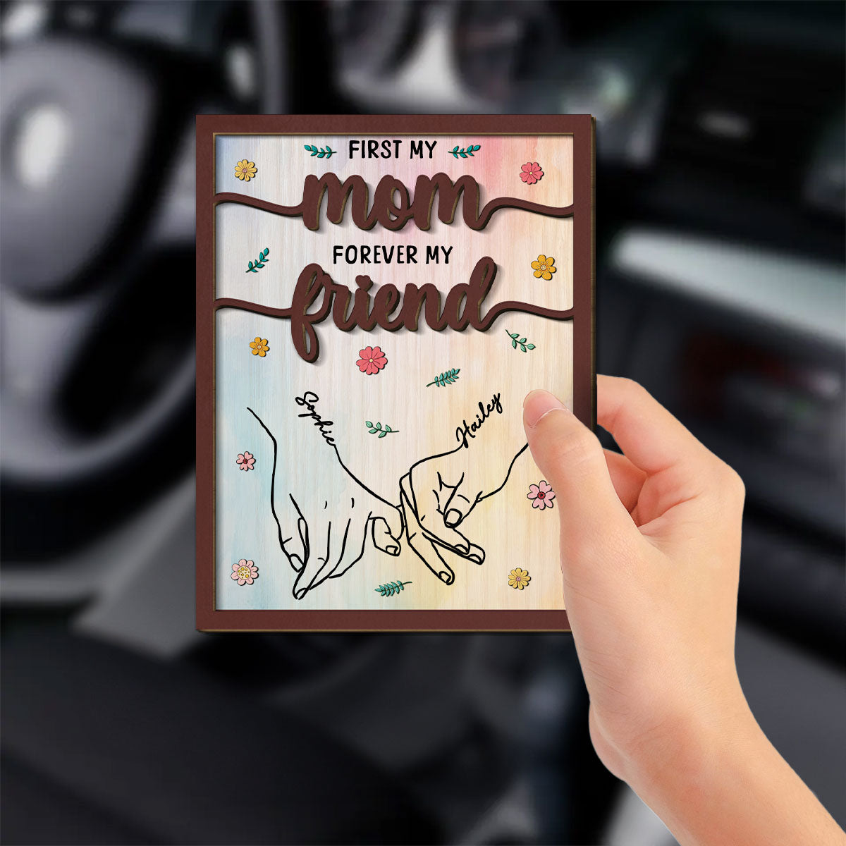 First My Mother - Personalized Custom Car Visor Clip