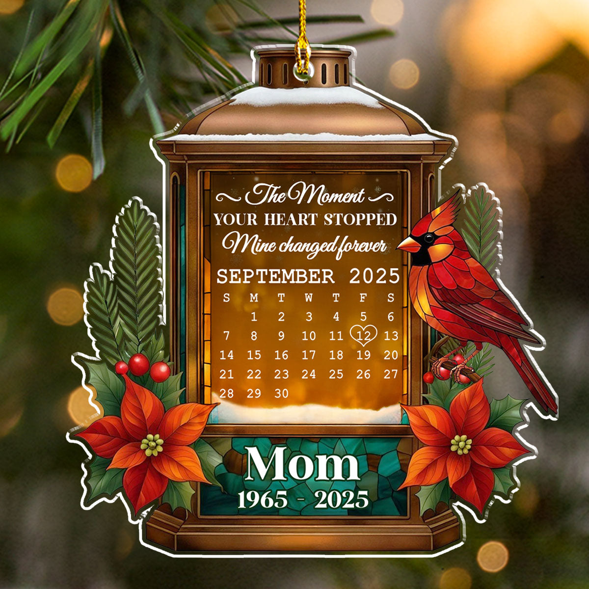 Peace Love Remembrance - Personalized Custom Acrylic Ornament