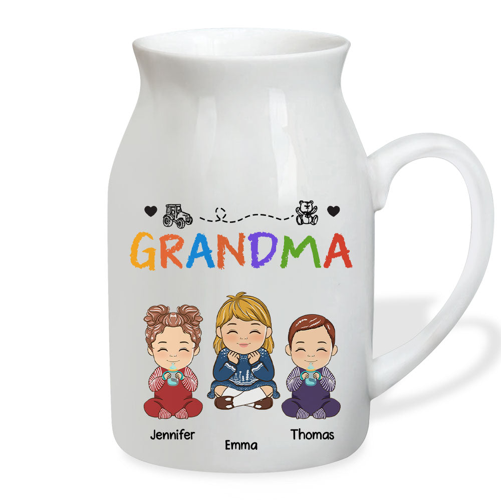 Nana Papa Mommy Daddy - Personalized Custom Home Decor Flower Vase