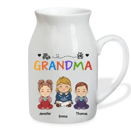 Nana Papa Mommy Daddy - Personalized Custom Home Decor Flower Vase