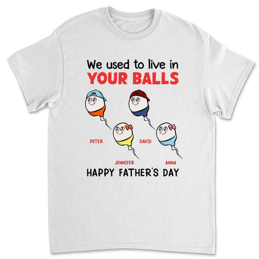 We Used To Lived In Your Balls - Personalized Custom Shirt