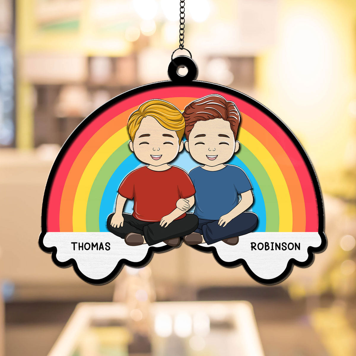 I Love You - Personalized Custom Suncatcher