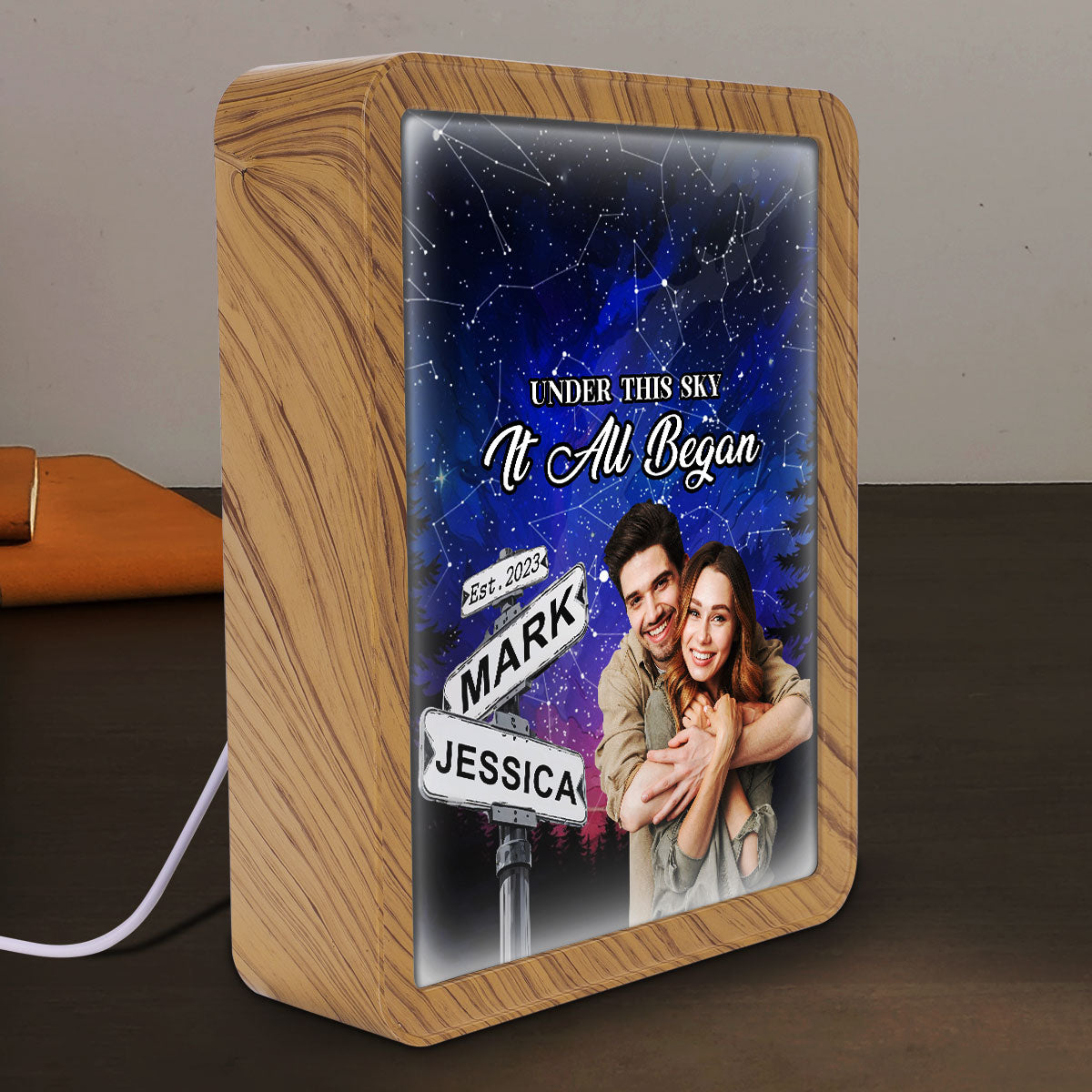 Under The Sky It All Began - Personalized Custom Magic Mirror