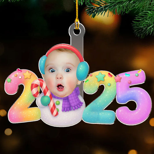 Playful Snowman - Personalized Custom Acrylic Ornament