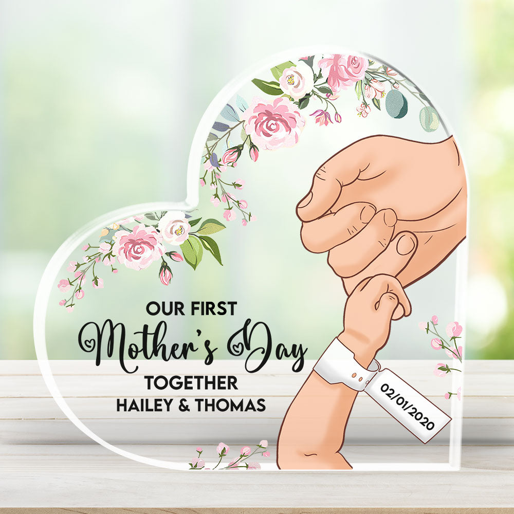 You May Hold My Hand For A While - Personalized Custom Acrylic Plaque