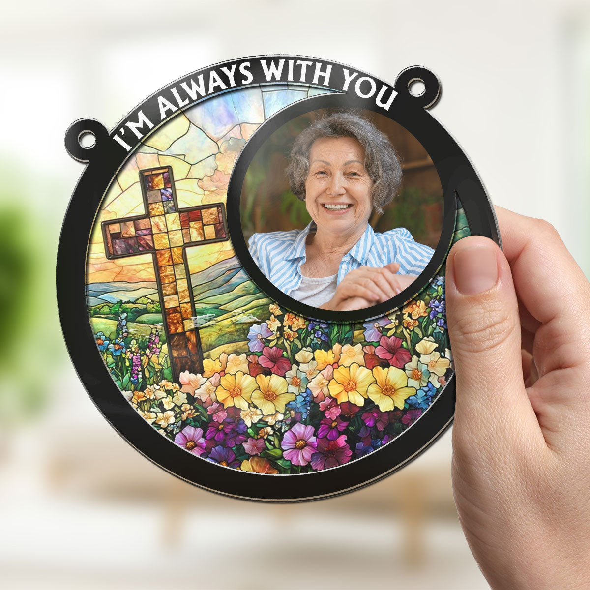 Eternally In My Heart - Personalized Custom Suncatcher