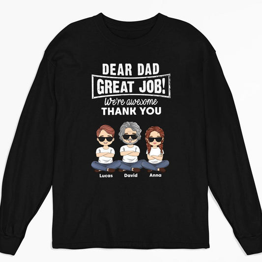 Great Job Thank You - Personalized Custom Long Sleeve T-shirt